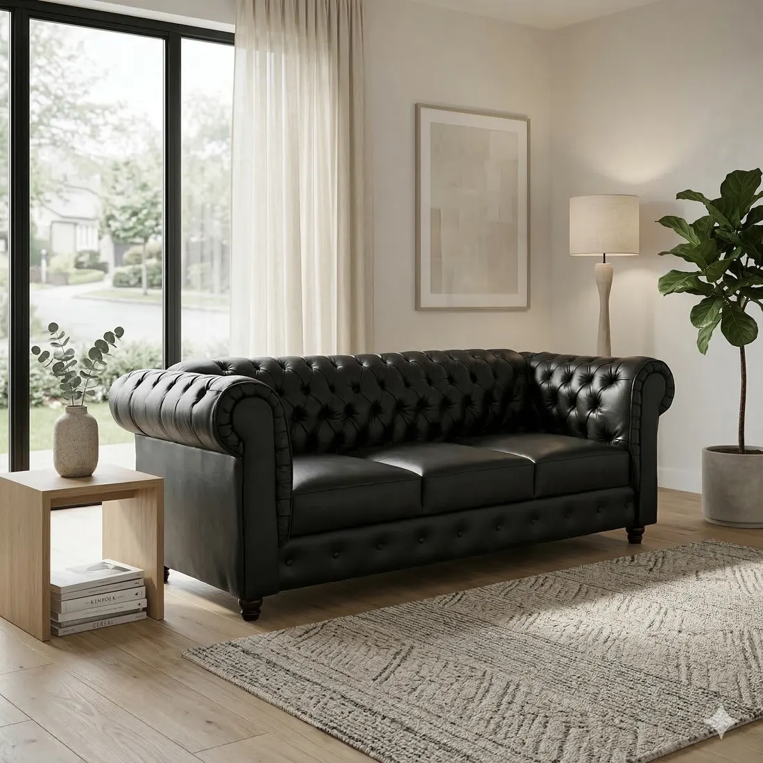 Chesterfield de Piel